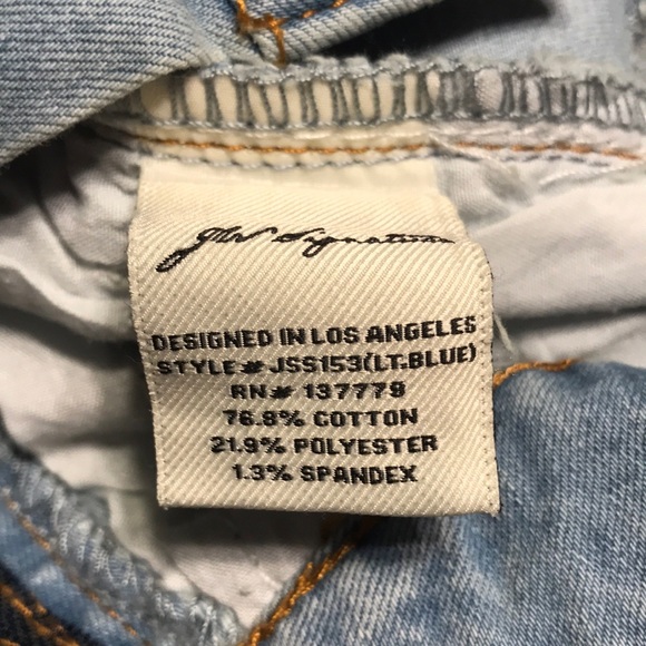 Light Blue Raw Distressed Denim Shorts - Picture 13 of 13